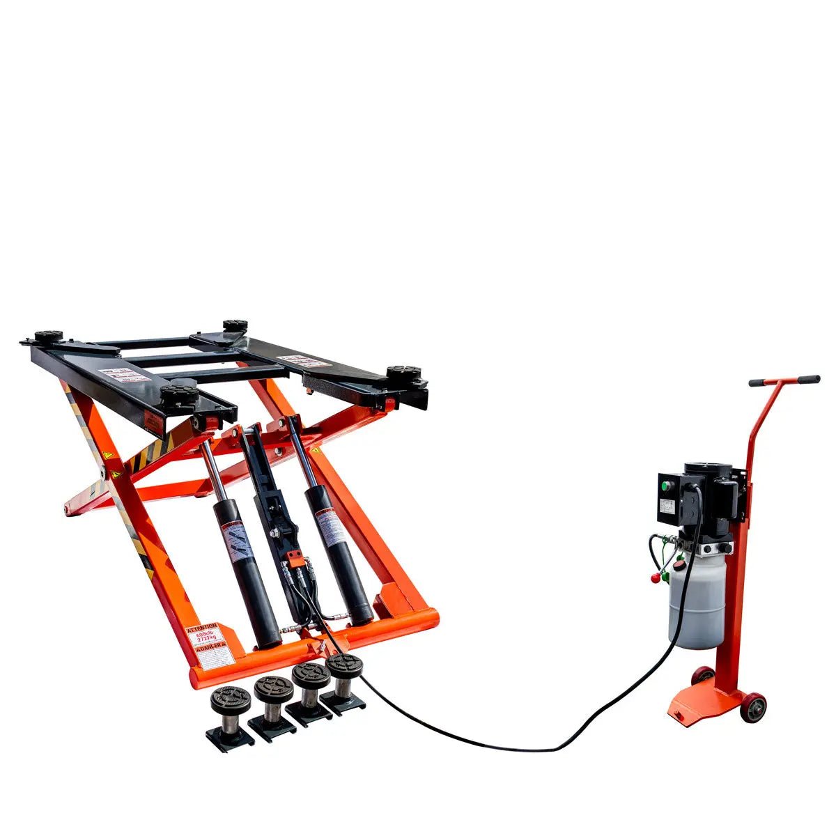 Mid-Rise Portable Automotive Scissor Lift, 6000 lb Lift Capacity, 48" Lift Height, Single-Point Lock Release, TMG-ALS61 - Image 10