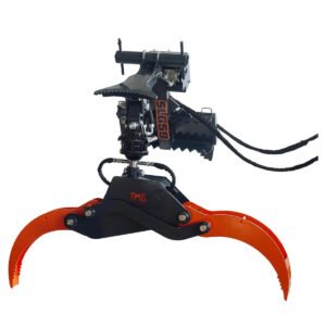 Mini Skid Steer Rotating Grapple, Toro Style Mount, 59" Grapple Opening, 1500 LB Lifting Capacity, 1.5-Ton Power Rotation, TMG-SLG59