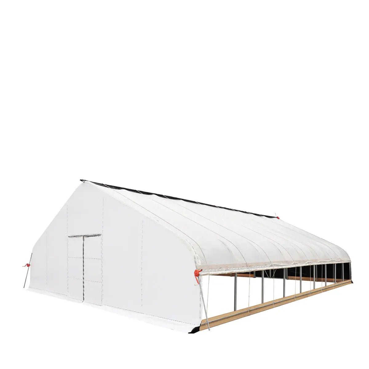 Pro Series 30’ x 40’ Light Deprivation Two Layer Cover Greenhouse Grow Tent, 6-mil Blackout Tarp and Clear Film, Cold Frame, Hand Crank Roll-Up Sides, Peak Ceiling Roof, TMG-GHD3040 - Image 5