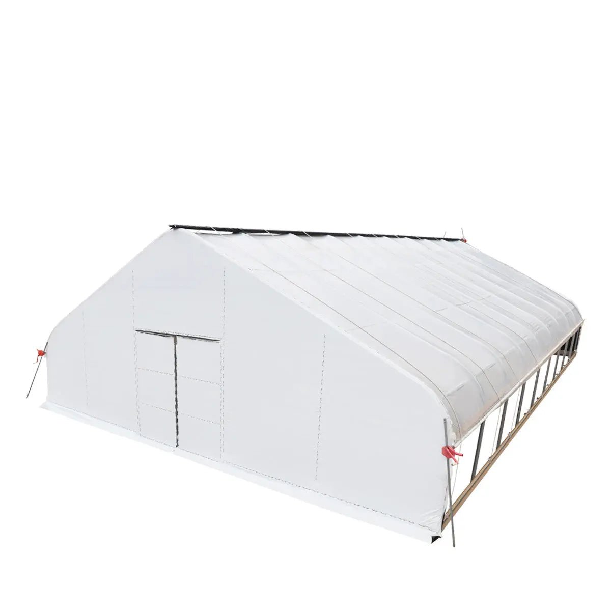 Pro Series 30’ x 40’ Light Deprivation Two Layer Cover Greenhouse Grow Tent, 6-mil Blackout Tarp and Clear Film, Cold Frame, Hand Crank Roll-Up Sides, Peak Ceiling Roof, TMG-GHD3040 - Image 6