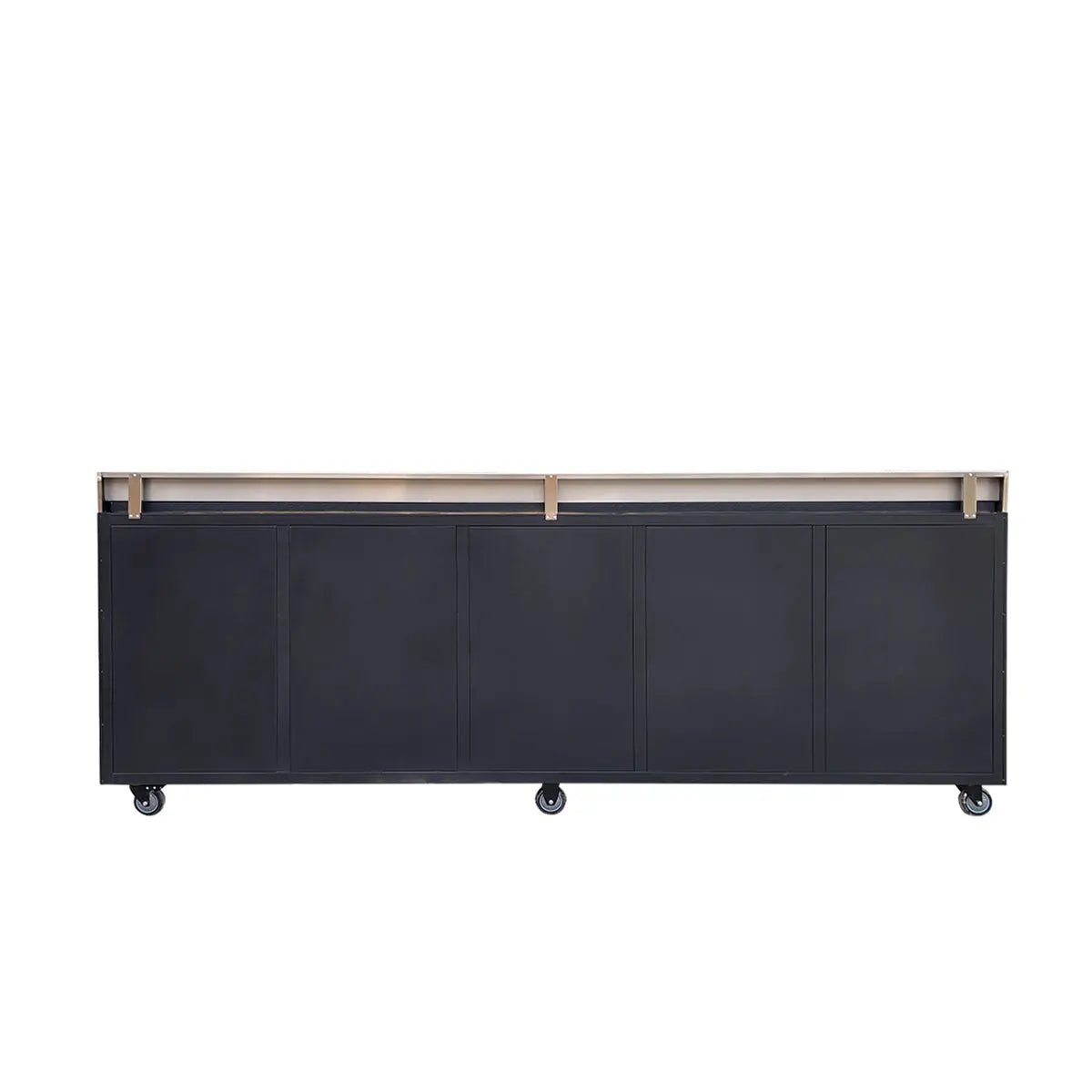 Pro Series 9' 20 Drawer Stainless Steel Workbench, Ball Bearing Double Slides & Casters TMG-WB921S (Previously WB21DS) - Image 4