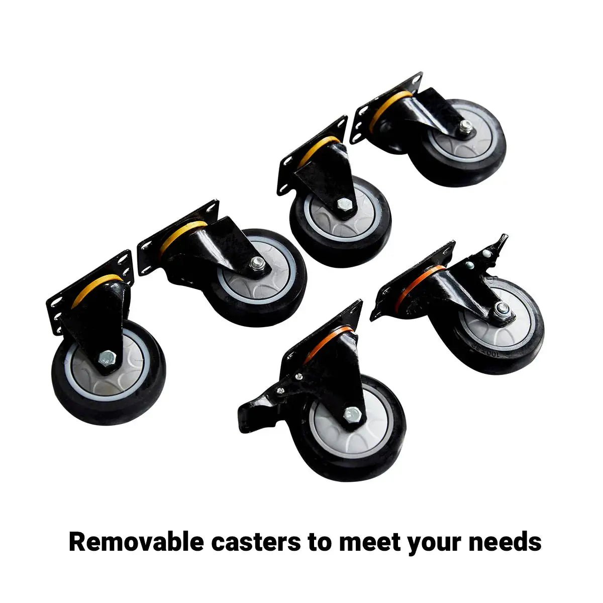 Pro Series 9' 20 Drawer Stainless Steel Workbench, Ball Bearing Double Slides & Casters TMG-WB921S (Previously WB21DS) - Image 9