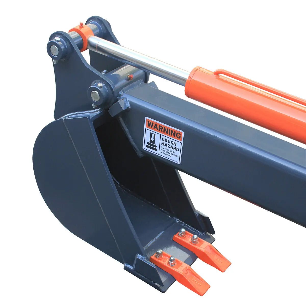 Skid Steer Backhoe Attachment, 12" Bucket Included, 30-60 HP Carriers, 59" Digging Depth, TMG-SBH45 - Image 10