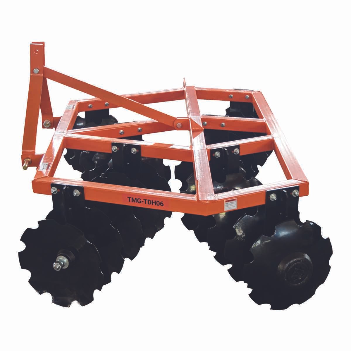 72" Notched Disc Harrow, 3-Point Hitch, Cat 1 Hook-up, 25-45 HP Tractors, TMG-TDH06 - Image 4