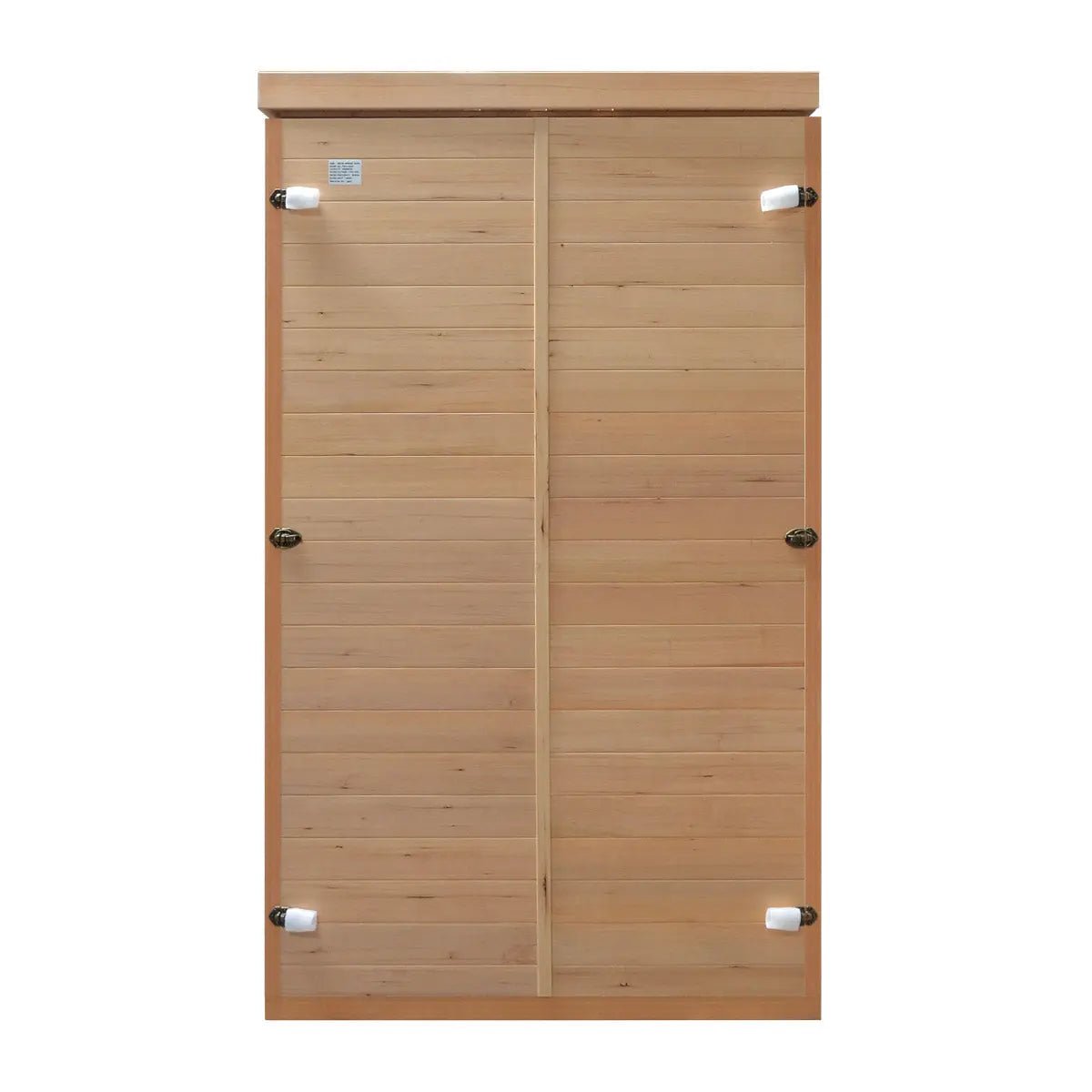 TMG LIVING 1-2 Person Indoor FAR Infrared Sauna Room, Natural Canadian Hemlock, Bluetooth Speakers, Tempered Glass Door, TMG-LSN10 - Image 5