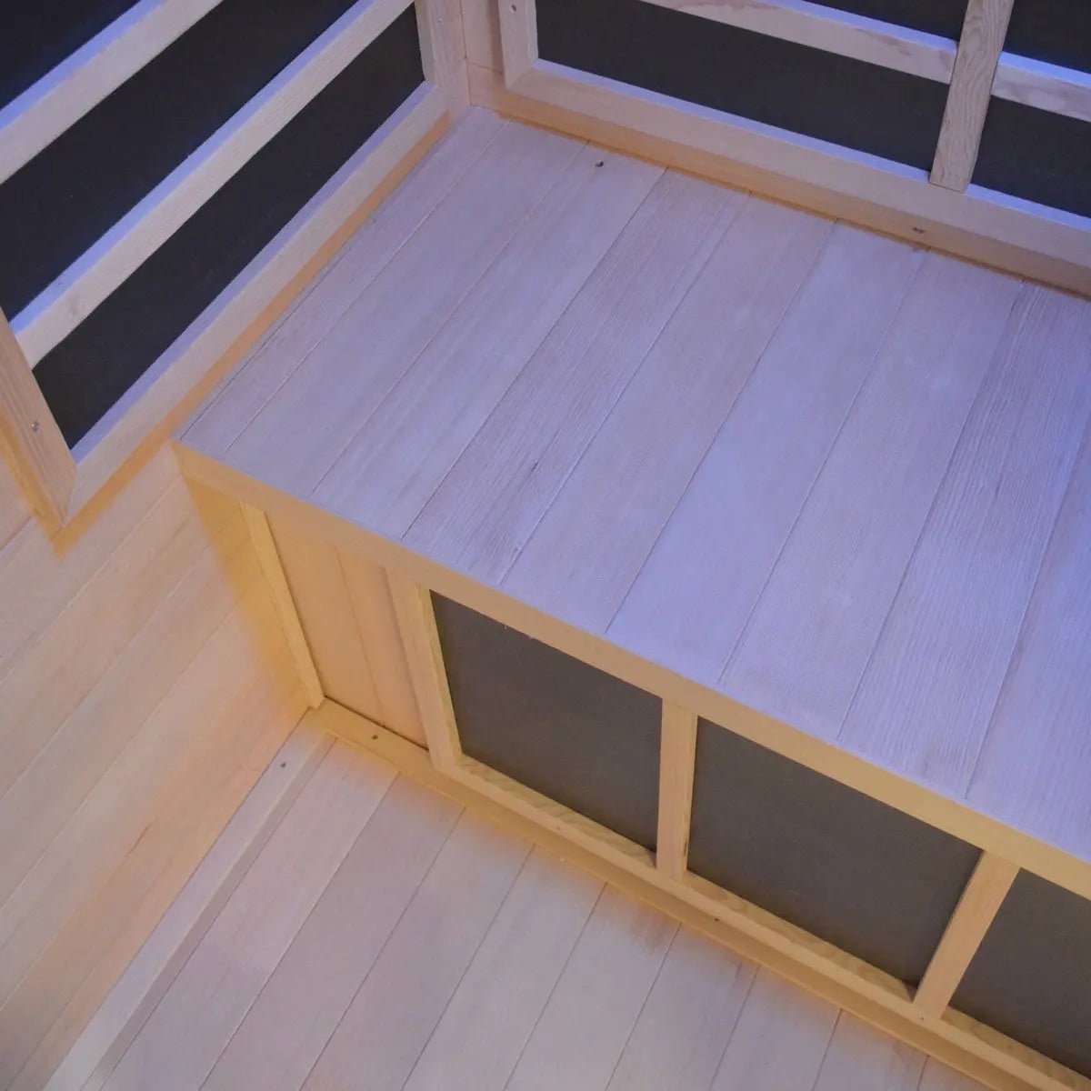 TMG LIVING 1-2 Person Indoor FAR Infrared Sauna Room, Natural Canadian Hemlock, Bluetooth Speakers, Tempered Glass Door, TMG-LSN10 - Image 9