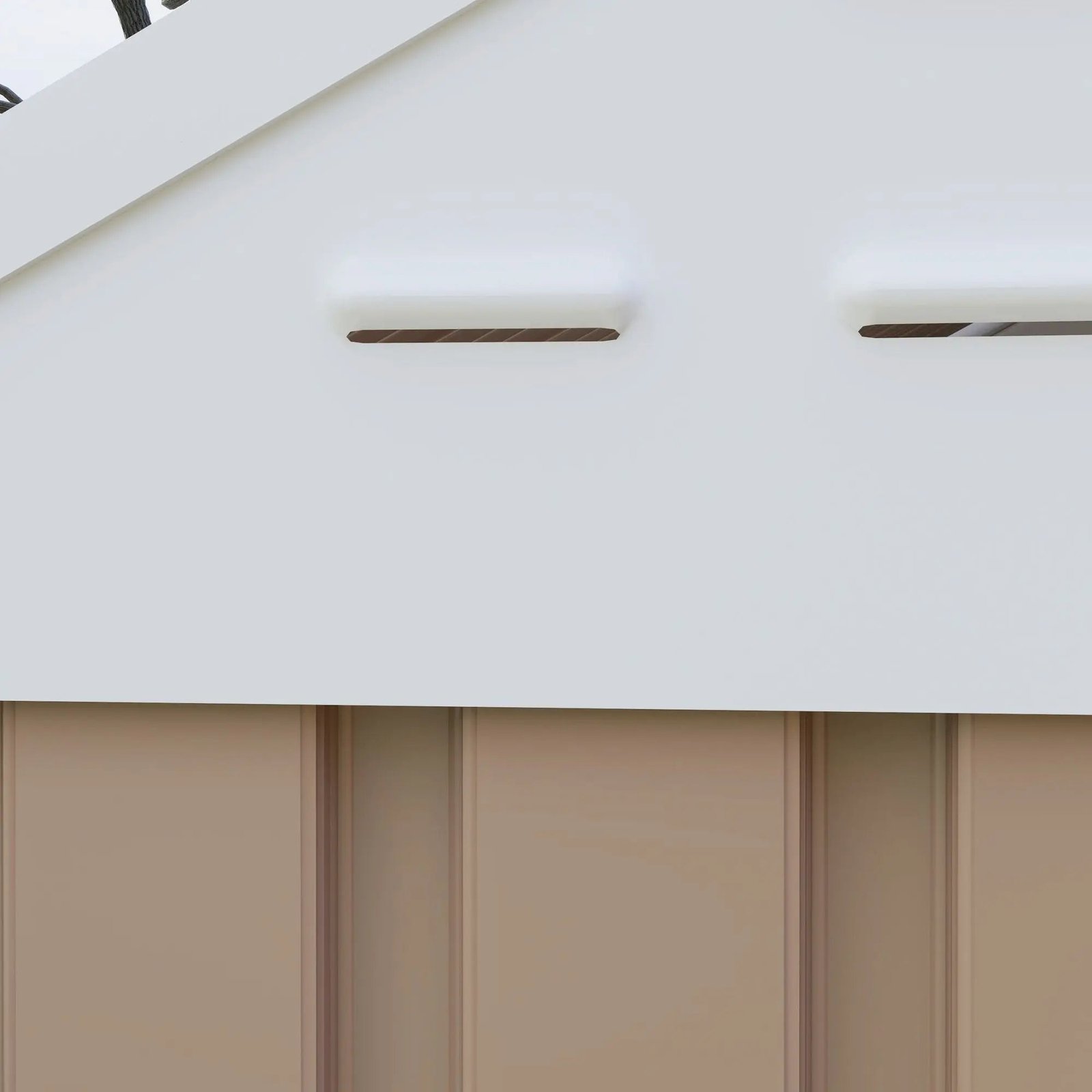 8' x 6' Metal Garden Storage Shed, Extra Large Tool Storage, Doors, Window, and Air Vents, Brown, DOBA-MS86 - Image 8