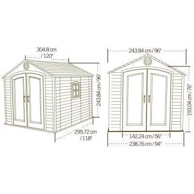 Lifetime 8 ft. x 10 ft. Outdoor Storage Shed – 60056 - Image 2