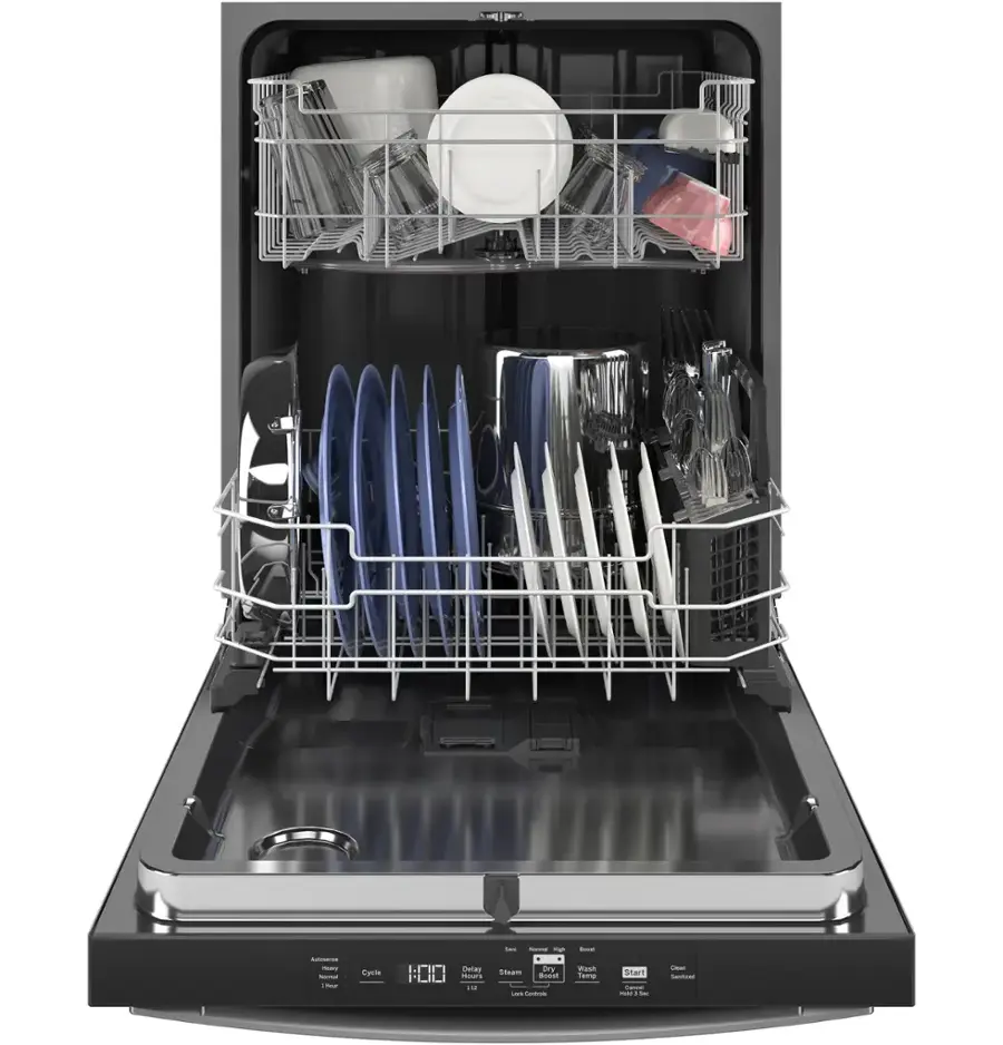 GE – 24″ Top Control Built-In Hybrid Tub Dishwasher with Dry Boost – Stainless Steel - Image 15
