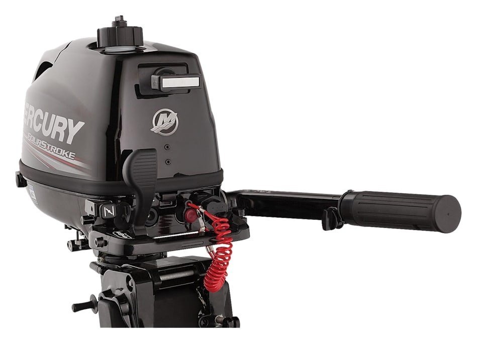 Mercury 5hp Tiller FourStroke Outboard Motor – 15″ Shaft, Manual Tilt/Trim, Manual Start - Image 4
