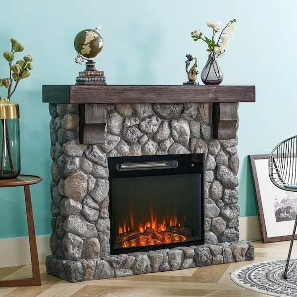Festivo 44 in. Freestanding Electric Fireplace - Image 2