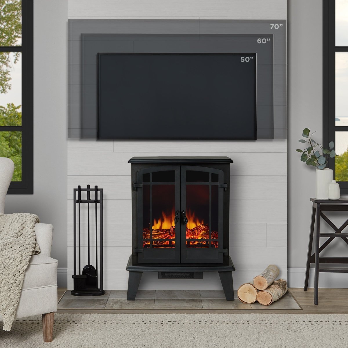 Real Flame Foster 25″ Electric Fireplace - Image 3