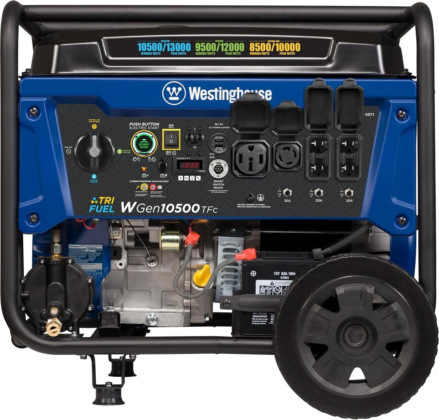 Westinghouse 13,500 Peak Watt Dual Fuel Portable Generator