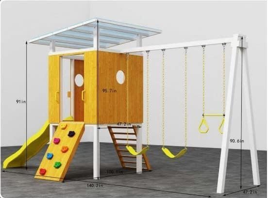 Avenlur Forest Modern Backyard Outdoor Swing Set - Image 4