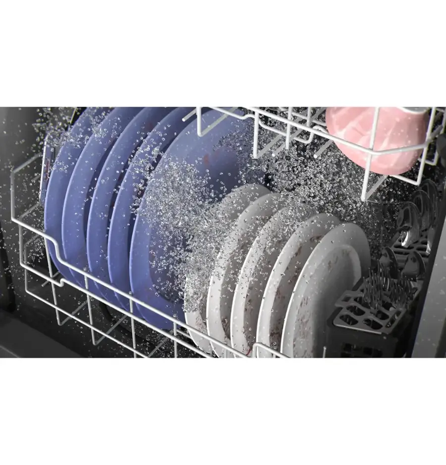 GE – 24″ Top Control Built-In Hybrid Tub Dishwasher with Dry Boost – Stainless Steel - Image 7