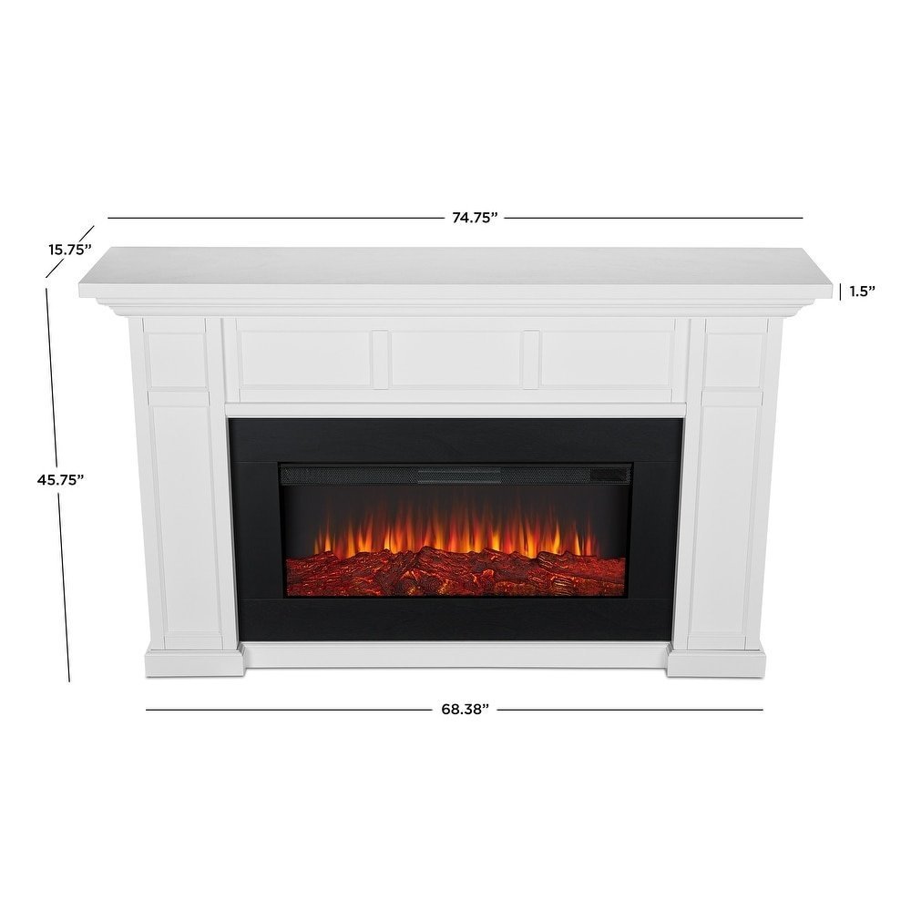 Real Flame Alcott 75″ Landscape Electric Fireplace - Image 4