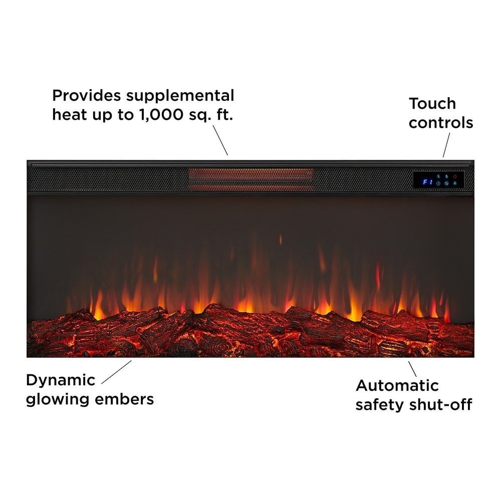 Real Flame Alcott 75″ Landscape Electric Fireplace - Image 6