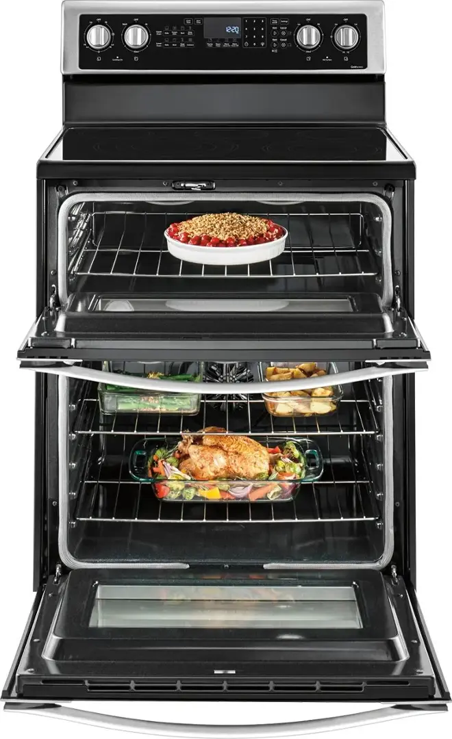 Whirlpool 6.7 Cu. Ft. Electric Double Oven Range with True Convection - Image 3