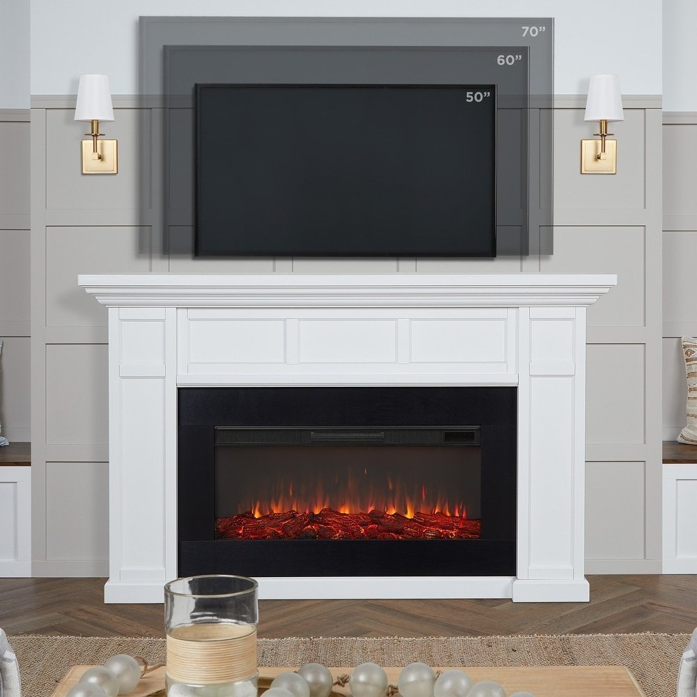 Real Flame Alcott 75″ Landscape Electric Fireplace - Image 9