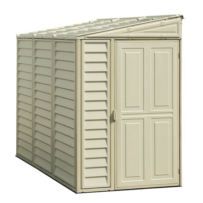 DuraMax Building Products 4-ft x 8-ft Sidemate Off-white Lean-to Vinyl Storage Shed