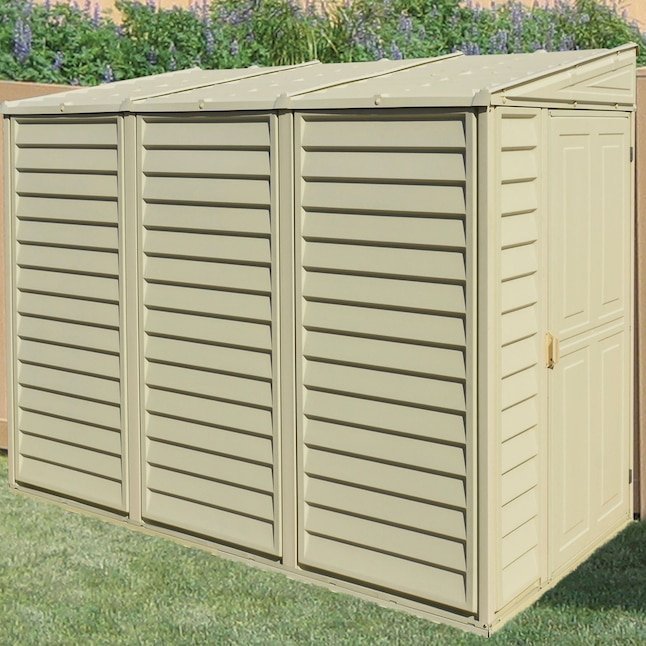 DuraMax Building Products 4-ft x 8-ft Sidemate Off-white Lean-to Vinyl Storage Shed - Image 7