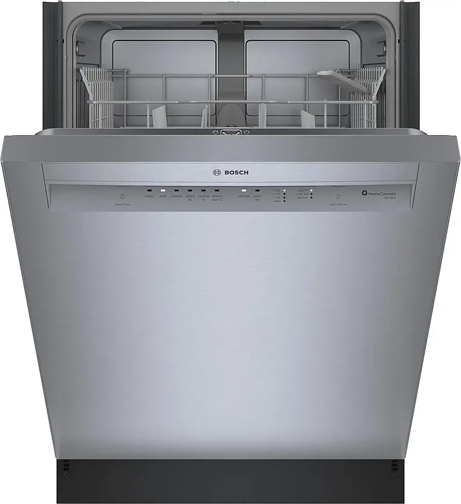 Bosch – 100 Series 24″ Front Control Smart Built-In Hybrid Tub Dishwasher with PureDry, 50 dBA – Stainless Steel - Image 11