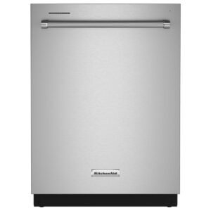 KitchenAid 24″ Fully-Integrated Built-In Dishwasher with 30 Total Wash Jets in PrintShield Stainless Steel