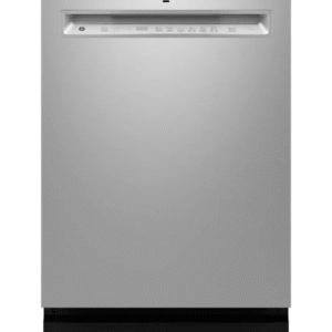 GE – 24″ Front Control Built-In Tub Dishwasher with 3rd Rack, Sanitize Cycle and 47 dBA – Stainless Steel