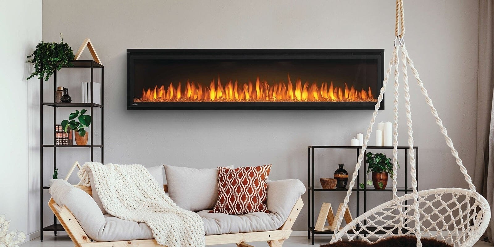 Napoleon Entice 60 Wall Hanging Electric Fireplace - Image 3