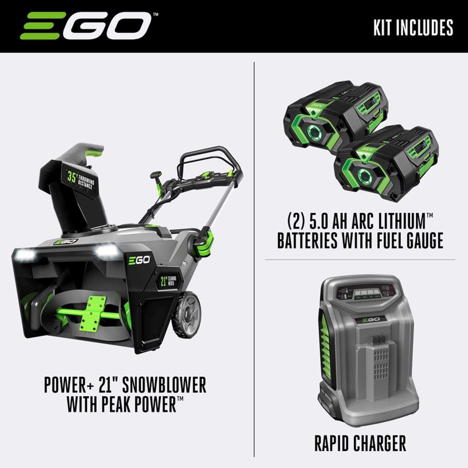EGO SNT2102 21″ Cordless Snow Blower Kit - Image 2