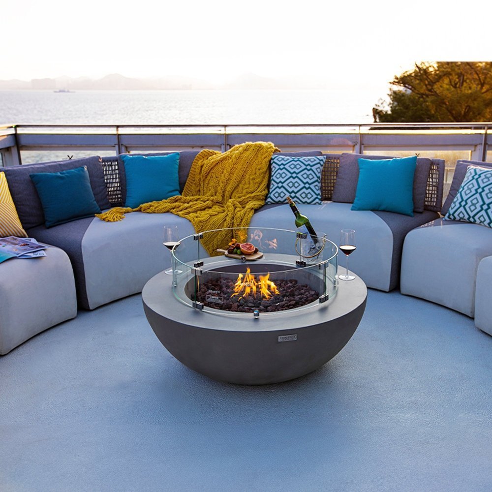 Orren Ellis Lunar Bowl / Roca Outdoor Concrete Fire Pit - Image 4