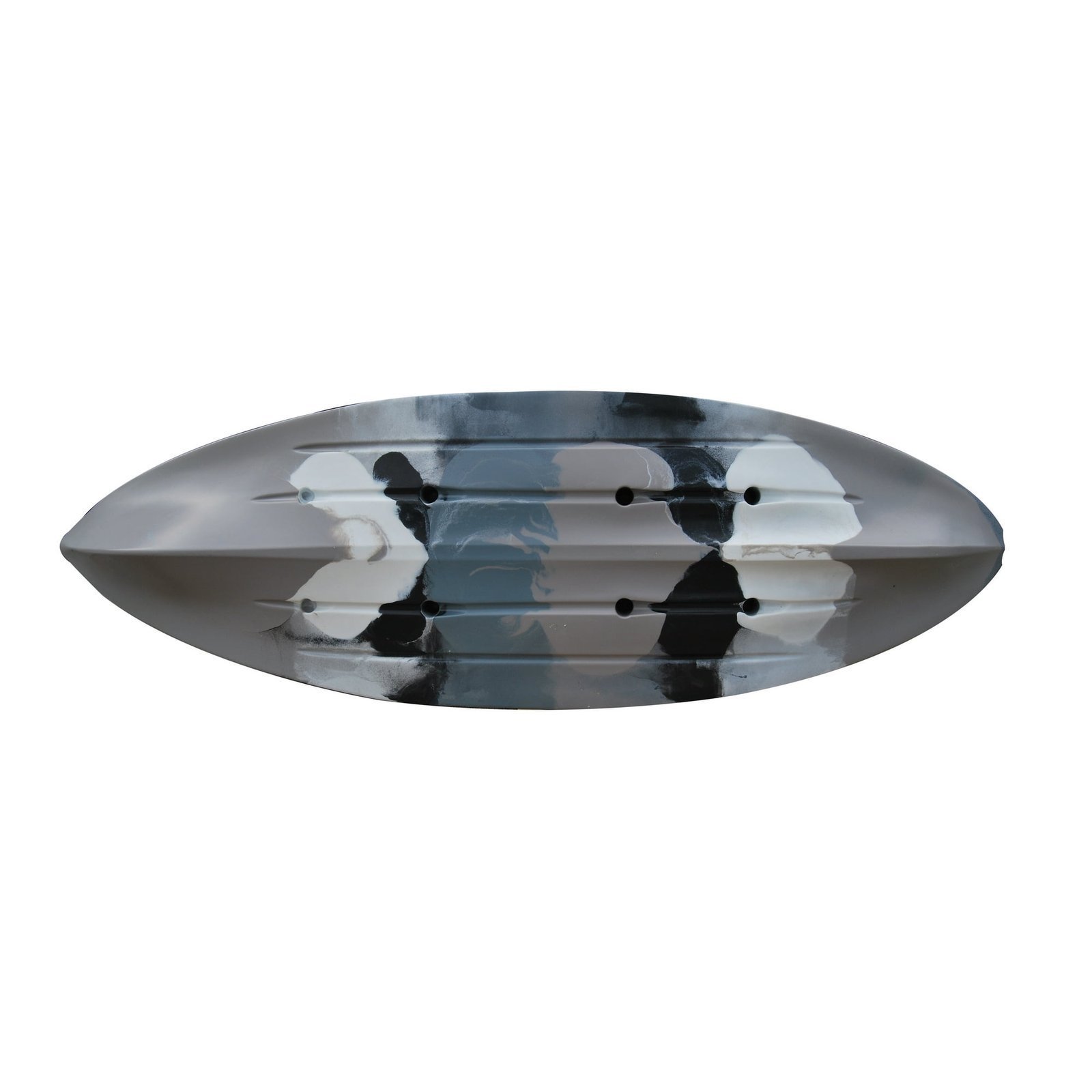 Brooklyn Kayak UH-FK184-GRY 9 ft. 2 in. Sit on Top Single Fishing Kayak Seat And Paddle – Grey Camo - Image 2