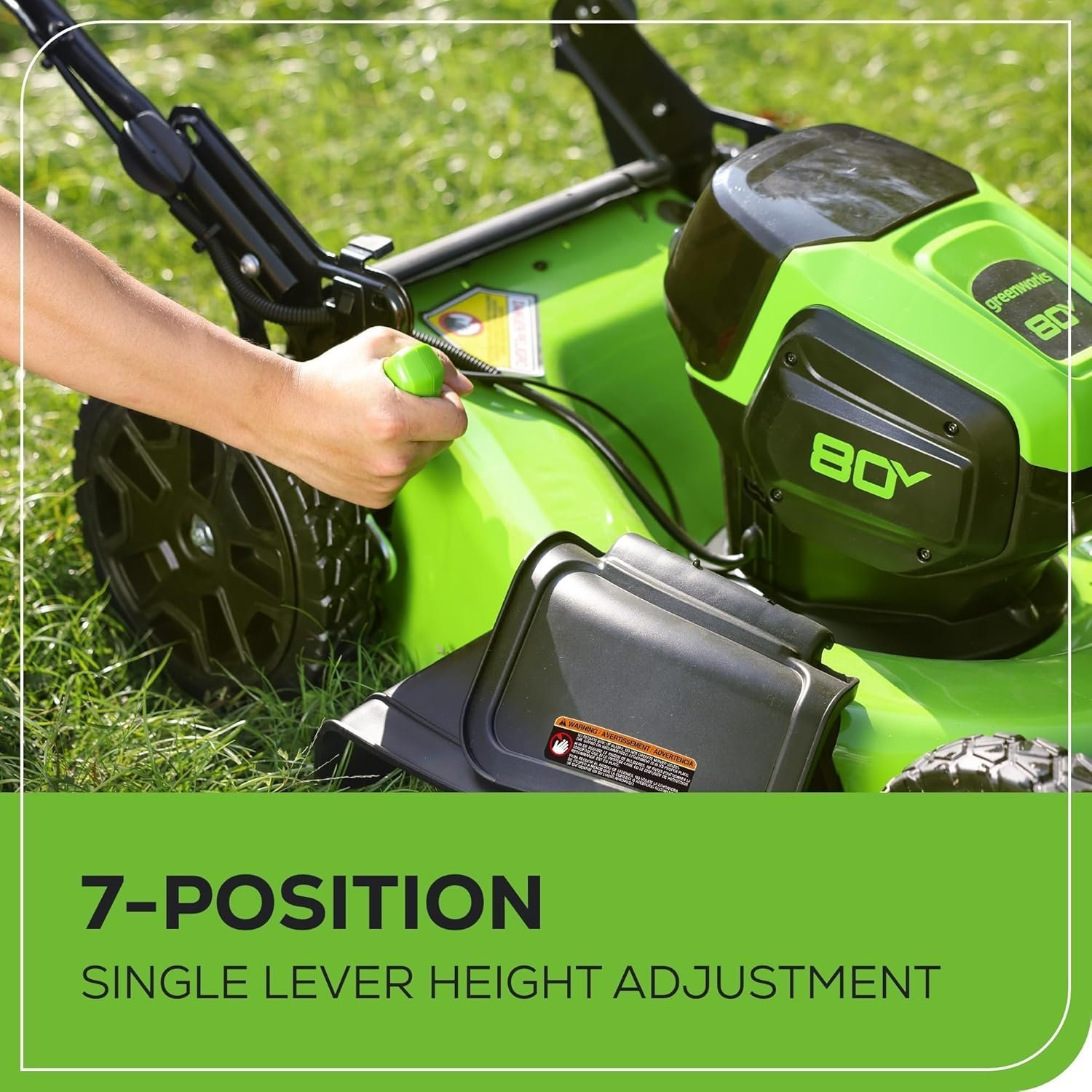 Greenworks 80V 21″ Cordless Self-Propelled Lawn Mower - Image 3
