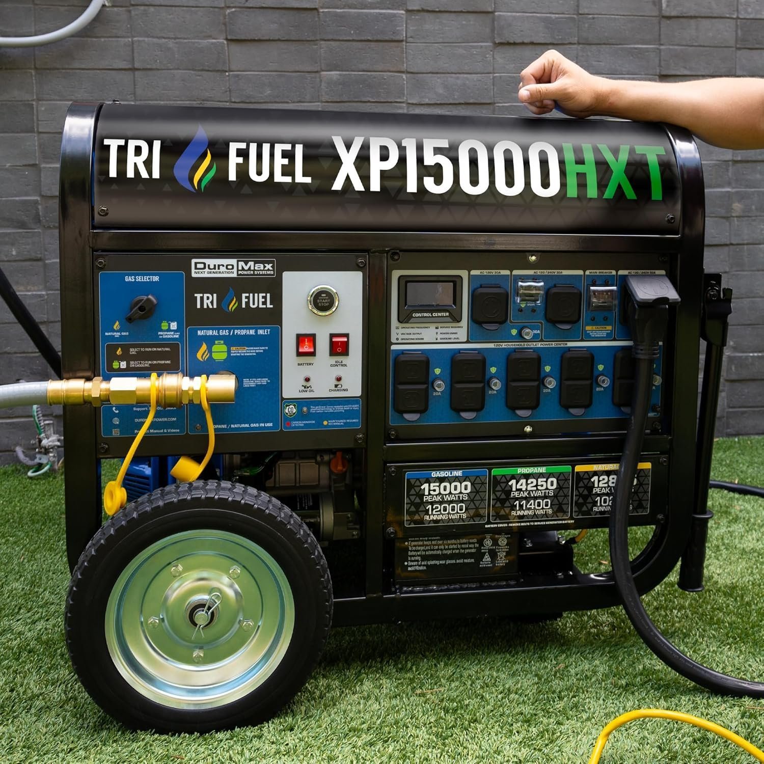 DuroMax 15,000-Watt Tri-Fuel Portable Generator XP15000HXT - Image 7