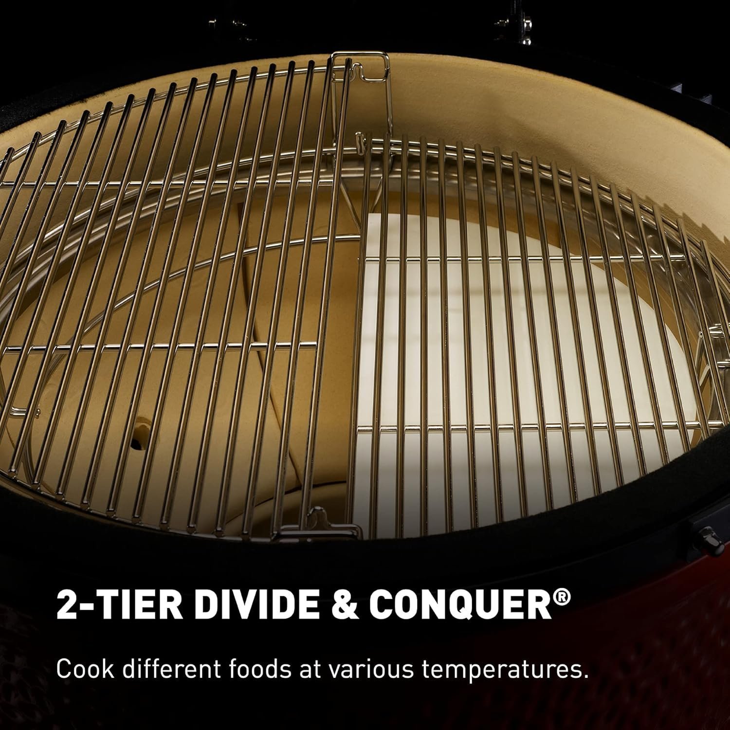 Kamado Joe Big Joe I 24 in. Blaze Red Ceramic Charcoal Grill - Image 4