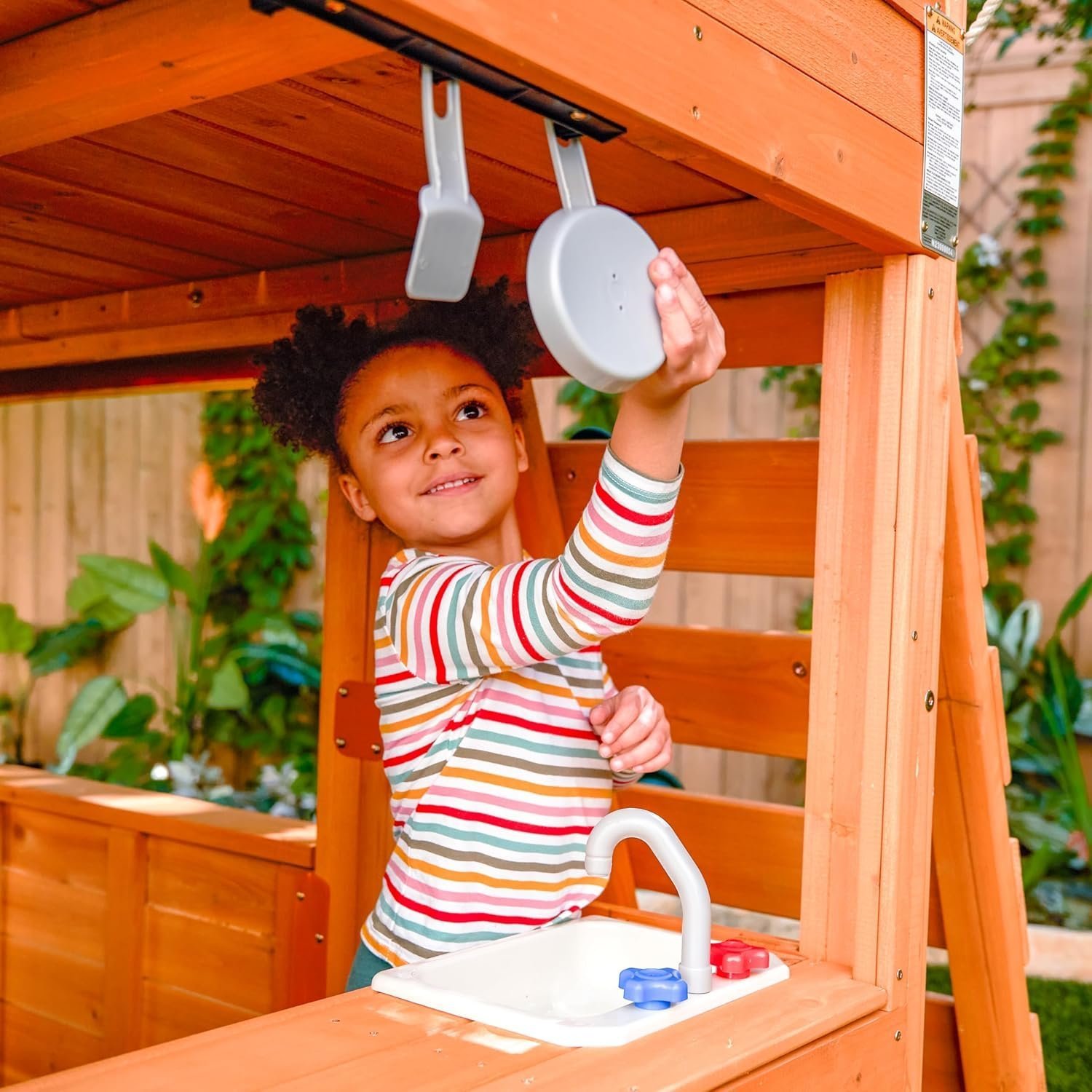 KidKraft Falcon Ridge Wooden Swing Set/Playset - Image 2