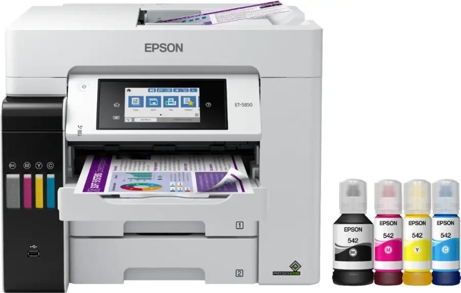 Epson EcoTank Pro ET-5850 Wireless Color All-in-One Supertank Printer C11CJ29201 - Image 7