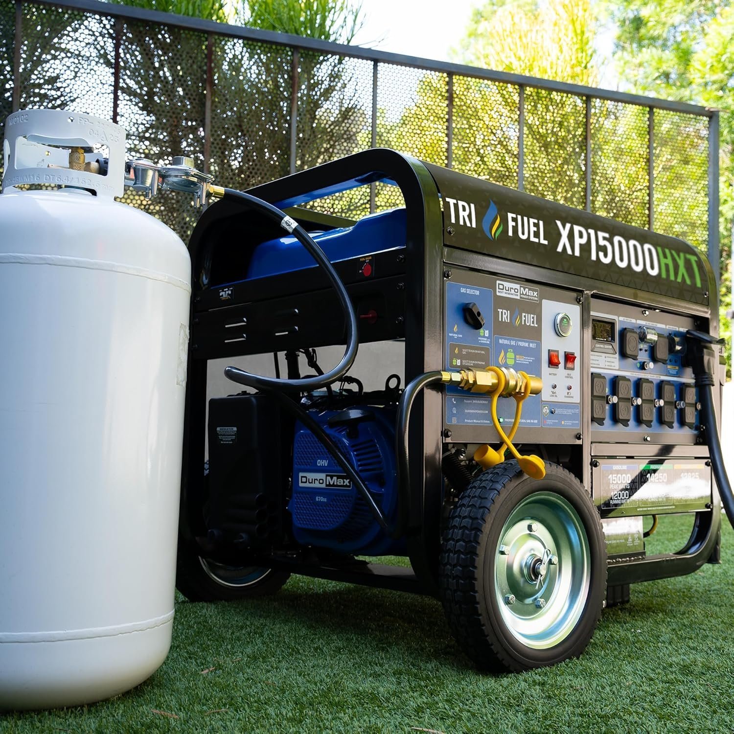DuroMax 15,000-Watt Tri-Fuel Portable Generator XP15000HXT - Image 8