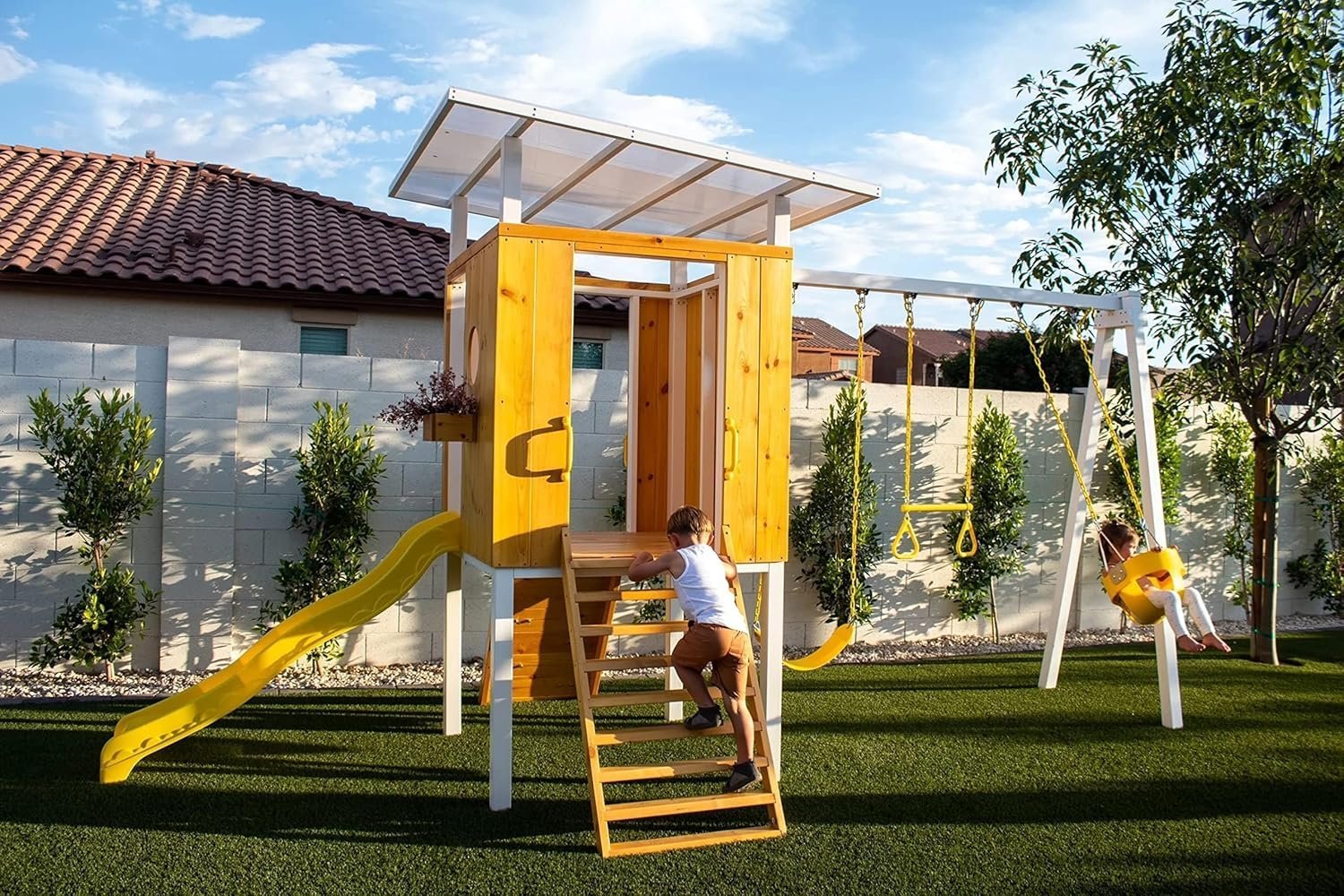 Avenlur Forest Modern Backyard Outdoor Swing Set - Image 3