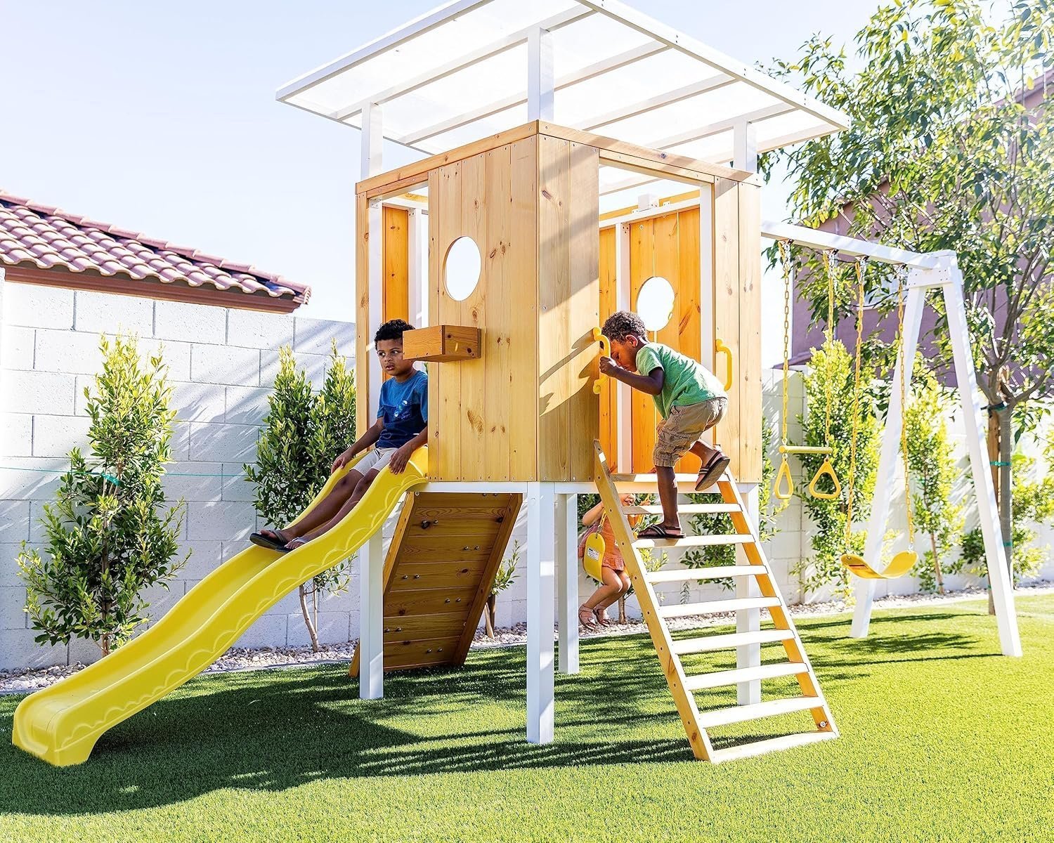 Avenlur Forest Modern Backyard Outdoor Swing Set - Image 6