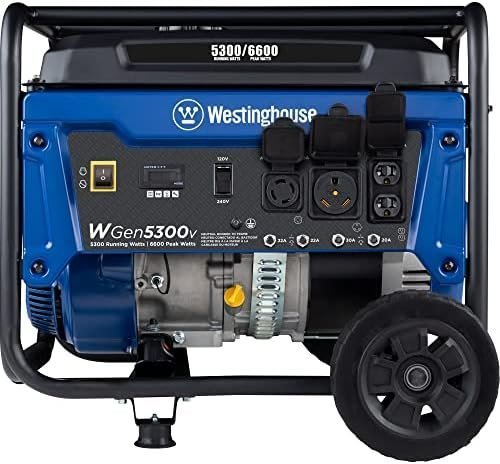 Westinghouse 6600 Peak Watt Home Backup Portable Generator, Transfer Switch Ready 30A Outlet, RV Ready 30A Outlet - Image 8