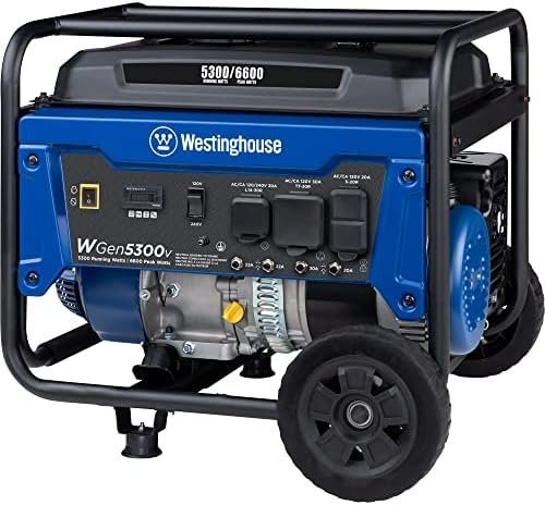 Westinghouse 6600 Peak Watt Home Backup Portable Generator, Transfer Switch Ready 30A Outlet, RV Ready 30A Outlet - Image 5