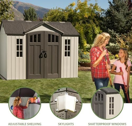 Lifetime 60243 10 x 8 Ft. Outdoor Storage Shed - Image 10