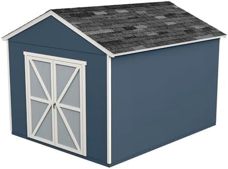 Handy Home Products Rookwood 10×12 Do-It-Yourself Wooden Storage Shed- Does not Include Floor kit, Paint, or Roofing Shingles