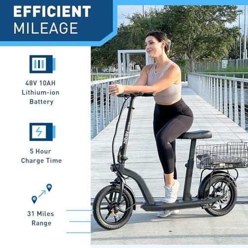 Hiboy MAX Pro Electric Scooter, 46.6 Mi Long Range, 22 MPH Power by 650W MAX Motor, 11” Pneumatic Tires, Split Hub Design, Dual Suspension, 265lbs MAX Load, Commuting Electric Scooter for Adults - Image 2