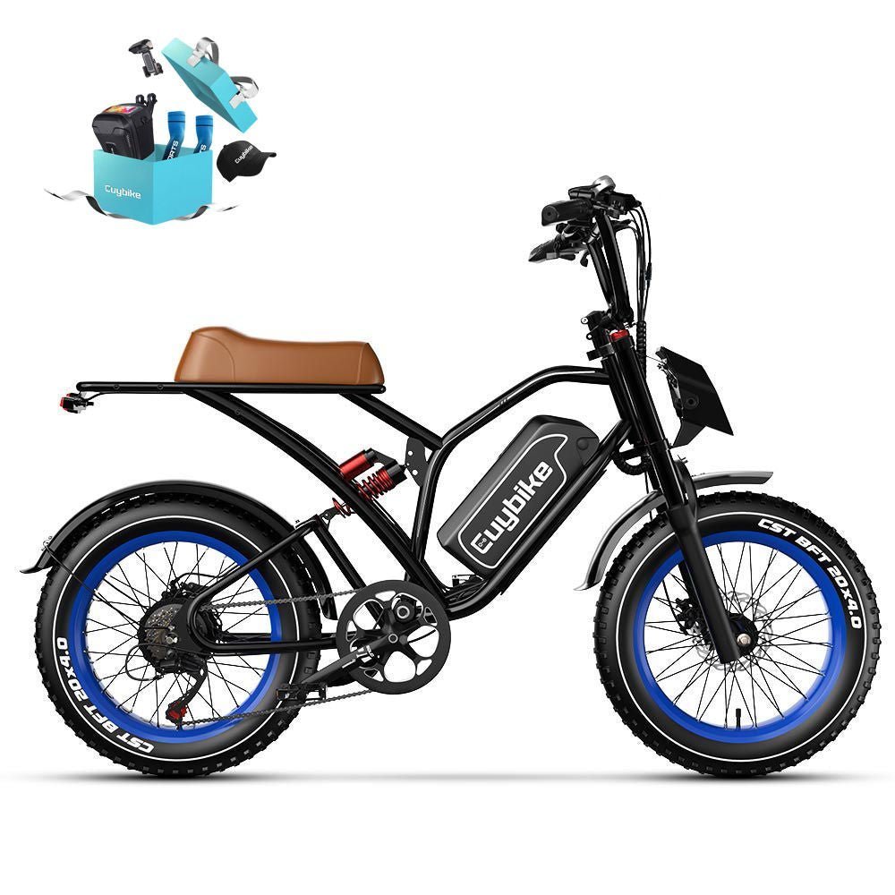 Euybike S4 Moped-Style Fat Tire Electric Bike - Image 3