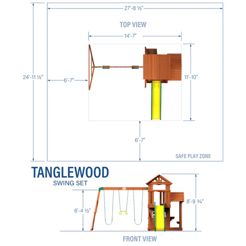 Backyard Discovery Tanglewood Cedar Wood Swing Set - Image 6