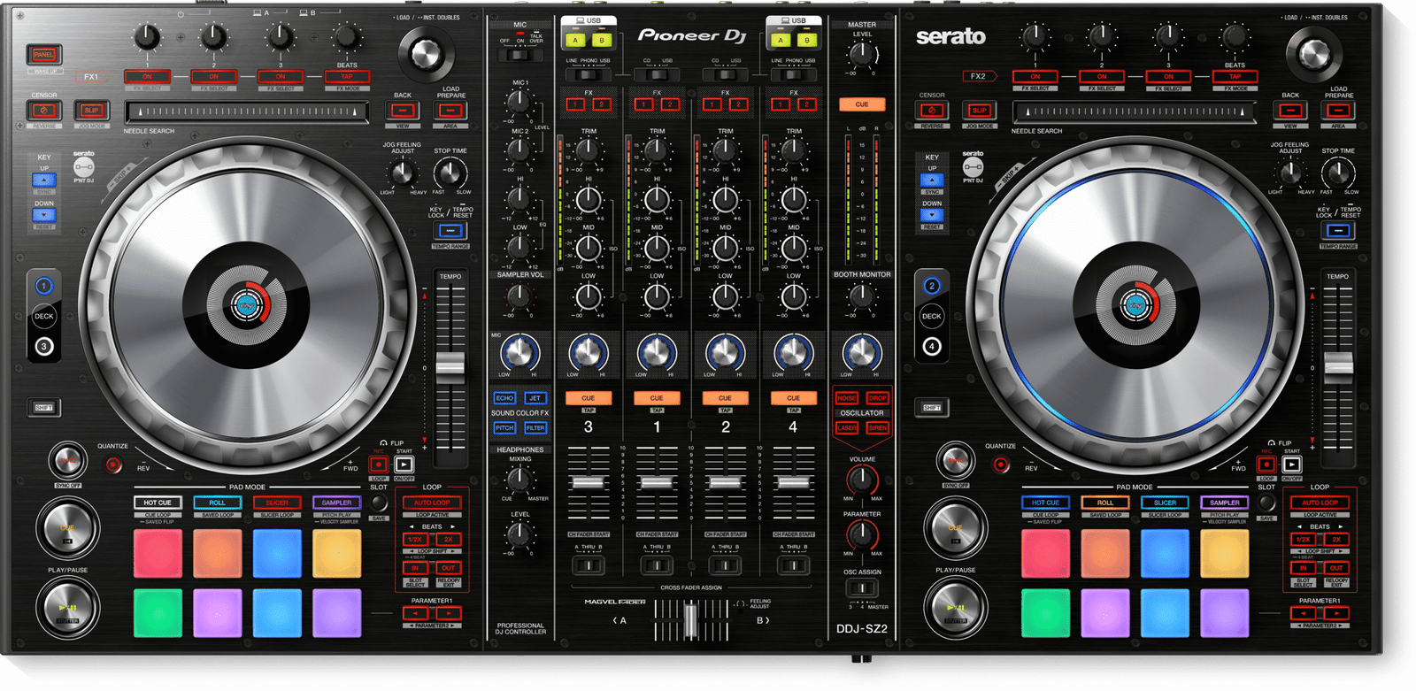 Pioneer DDJ-SZ2 Flagship 4-Channel Controller for Serato DJ