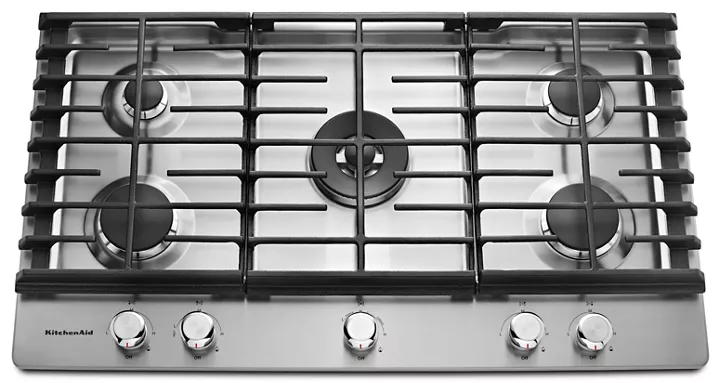 KitchenAid 36″ 5-Burner Gas Cooktop