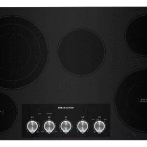 KitchenAid 36″ Electric Cooktop with 5 Elements and Knob Controls